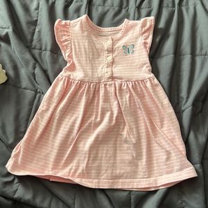 Pink stripe dress